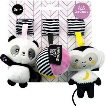Gagagu Závesná plyšová hračka Opica, Panda, Lopta (5908273097855)