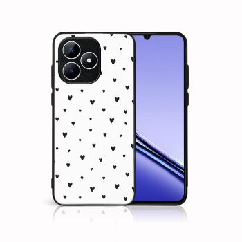 MY ART Ochranný kryt pre Realme Note 50 BLACK HEARTS (167)