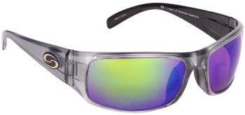 Strike King S11 Optics Okeechobee Clear Gray Metallic/Green Mirror Rybárske okuliare