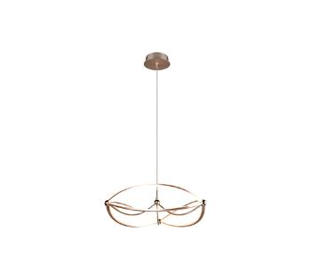 LED závesné osvetlenie Trio Charivari mosadz 321210108