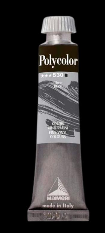 MAIMERI POLYCOLOR - Jemné vinylové farby 530 - black, 20 ml