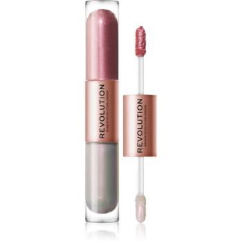 Makeup Revolution Double Up tekuté očné tiene 2 v 1 odtieň Opulence Light Pink 2x2,2 ml