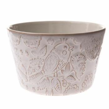 Bol din ceramică Bird, 550 ml, albă