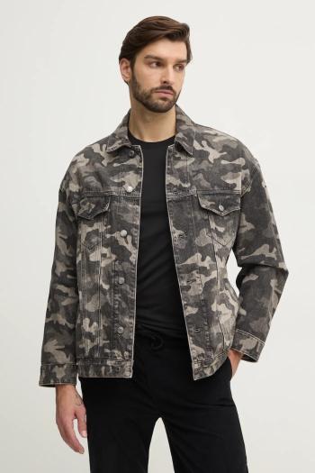Bunda Michael Kors pánska, šedá farba, prechodná, UF4900RGPB