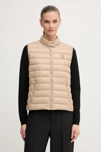 Páperová vesta Tommy Hilfiger béžová farba, prechodná, WW0WW45499