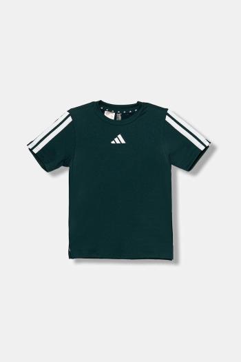 Detské tričko adidas zelená farba, s potlačou, JW2527
