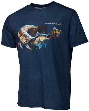 Savage Gear Tričko Cannibal Tee Blue S