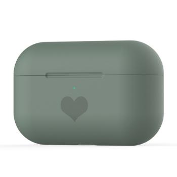 HEART Silikónový obal pre Apple AirPods Pro zelený