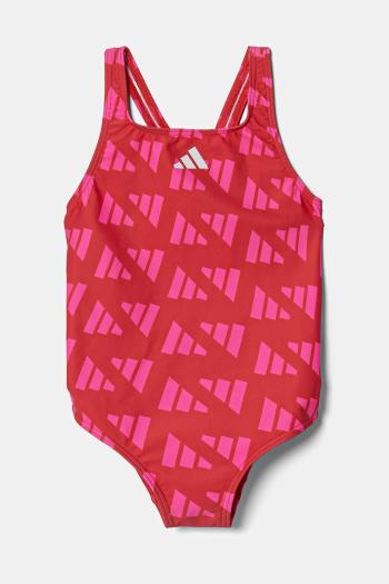 Jednodielne detské plavky adidas Performance červená farba, JG6050