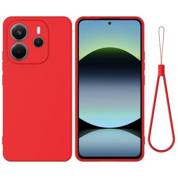RUBBER Ochranný kryt pre Xiaomi Redmi Note 14 červený