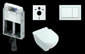 Cenovo zvýhodnený závesný WC set TECE na zamurovanie + WC Villeroy & Boch O.novo KMPLONOVO