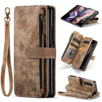 WALLET Ochranný kryt s peňaženkou 2v1 pre Samsung Galaxy Z Fold 3 5G hnedý