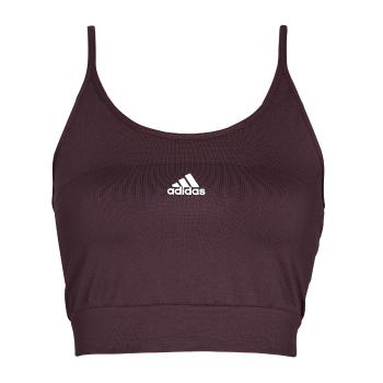 adidas  W SML SPAGCROP  Tielka a tričká bez rukávov Bordová