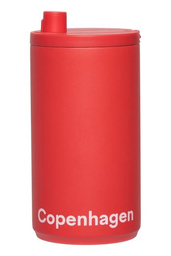 Termo hrnček Design Letters Travel Mug 350 ml červená farba