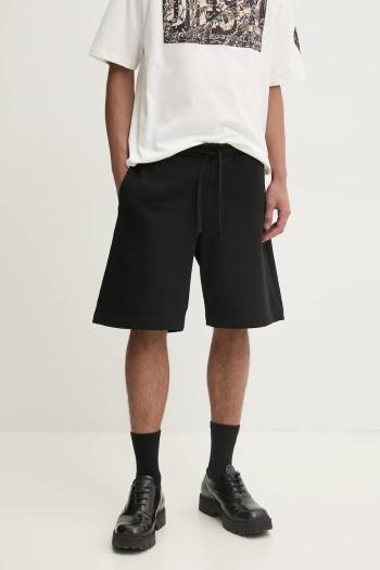 Šortky Diesel P-CROWN-DOVAL-PJ SHORTS pánske, čierna farba, A15075.0BKAF