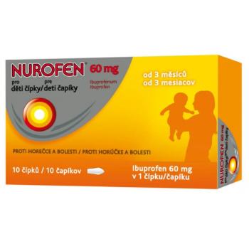 Nurofen pre deti čapíky 60mg sup.10 x 60mg