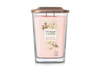 Yankee Candle Aromatická sviečka veľká hranatá Snowy Tuberose 552 g