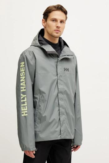 Nepremokavá bunda Helly Hansen Ervik pánsky, zelená farba, 64032