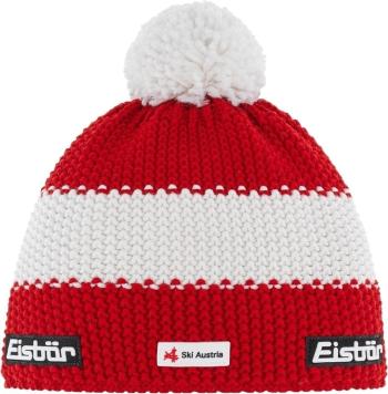 Eisbär Star Pompon SKA Beanie Red/White/Red UNI Čiapka