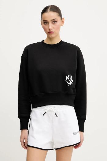 Mikina Karl Lagerfeld Jeans dámska, čierna farba, s potlačou, A2W20052