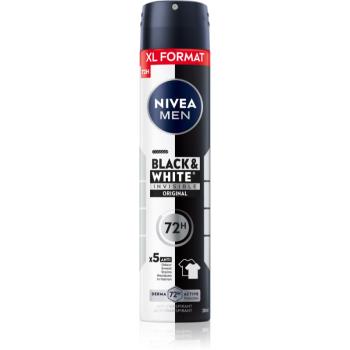 Nivea Men Black & White Invisible Original spray anti-perspirant pentru barbati 200 ml