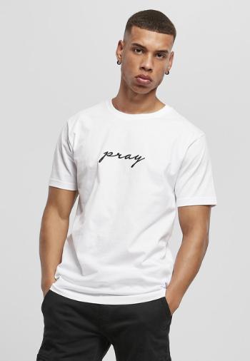 Mr. Tee Pray EMB Tee white - XXL