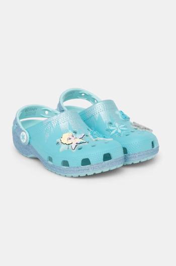 Detské šľapky Crocs CROCSCLASSIC FROZEN ELSA CLOG tyrkysová farba, 210235