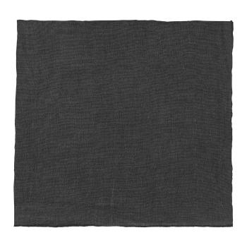 Fekete len szalvéta, 42 x 42 cm - Blomus