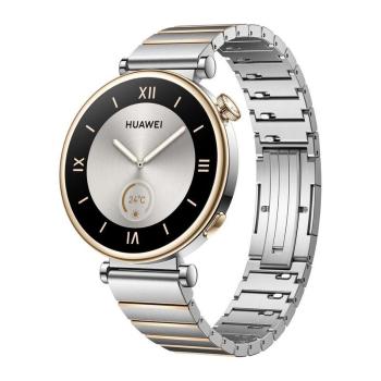 HUAWEI WATCH GT 4 42MM ELITE STRIEBORNA NEREZOVA OCEL SO STRIEBORNYM NEREZOVYM REMIENKOM 55020BHY