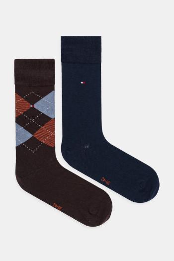 Ponožky Tommy Hilfiger 2-pak tmavomodrá farba, 100001495