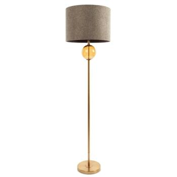 ArtFir Stojaca lampa LEONA 04 | béžová/zlatá 46 x 31 x 165 cm