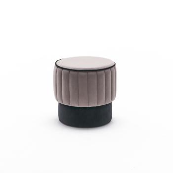 Stolička Rose Pouf Grey