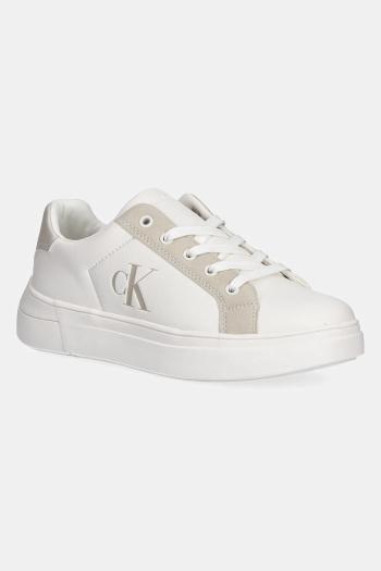 Detské tenisky Calvin Klein Jeans biela farba, V3X9-83166