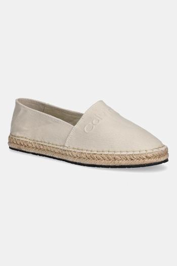 Espadrilky Calvin Klein ESPADRILLE - HE béžová farba, HW0HW02384