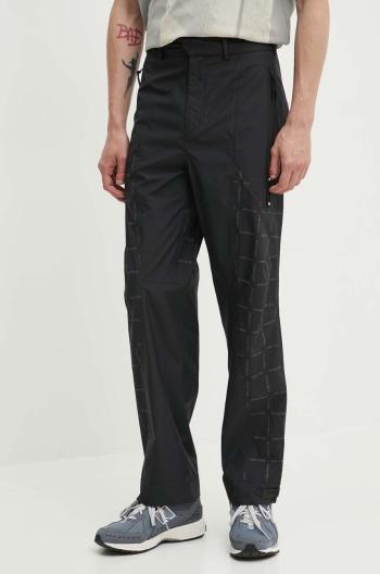 Nohavice A-COLD-WALL* Grisdale Storm Pant pánske, čierna farba, rovné, ACWMB176