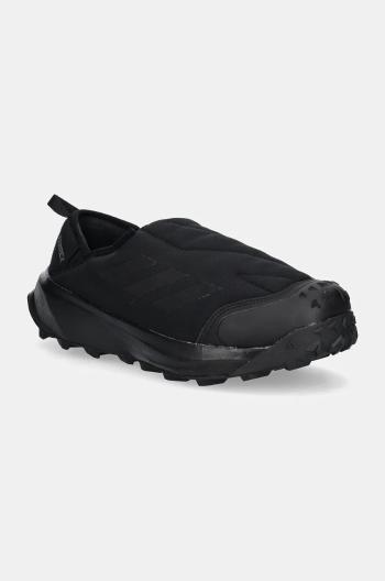 Topánky adidas TERREX Winter Slip On pánske, čierna farba, zateplené, ID2890