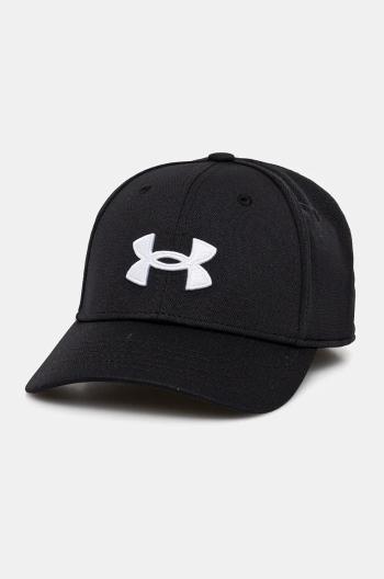 Detská baseballová čiapka Under Armour čierna farba, s potlačou