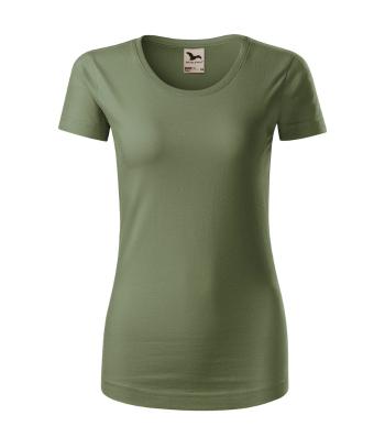 MALFINI Dámske tričko Origin - Khaki | XS