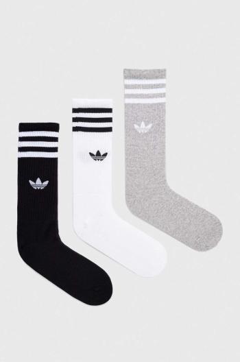 Ponožky adidas Originals 3-pak biela farba, IU2653