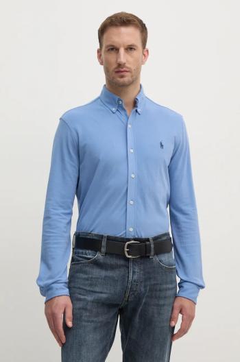 Bavlnená košeľa Polo Ralph Lauren pánska, regular, s golierom button-down, 710654408