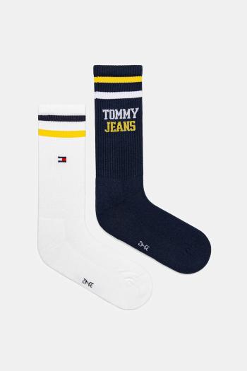 Ponožky Tommy Jeans 2-pak tmavomodrá farba, 701236466