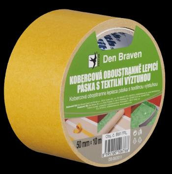 DEN BRAVEN - Kobercová lepiaca páska s textilnou výstuhou 50 mm x 25 m