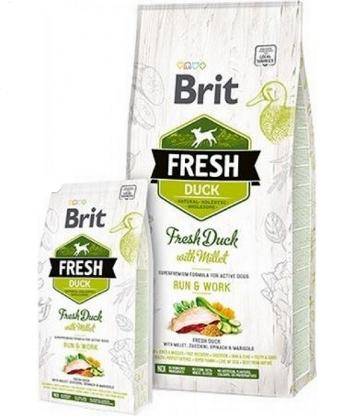 BRIT Fresh Active Run & Work kačacie s prosom 12kg