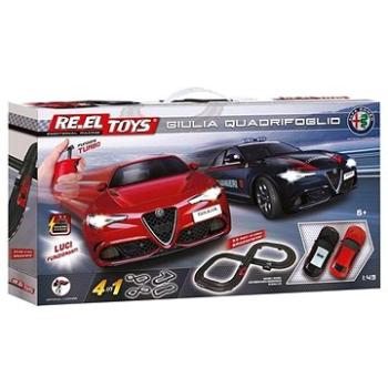RE.EL Toys Autodráha Alfa Romeo Giulia Quadrifoglio 4v1 (8001059009022)
