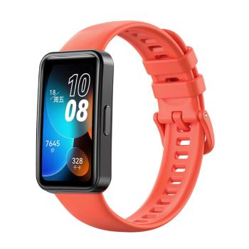 SILICONE Remienok pre Huawei Band 8 koralovo červený