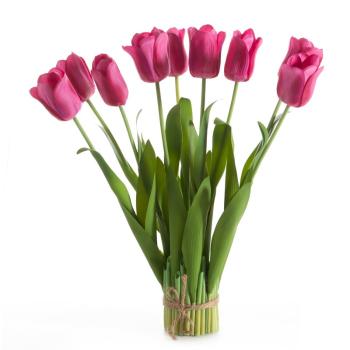 ArtFir Kytica umelých tulipánov NATU 476 | cyklaménová 46 cm