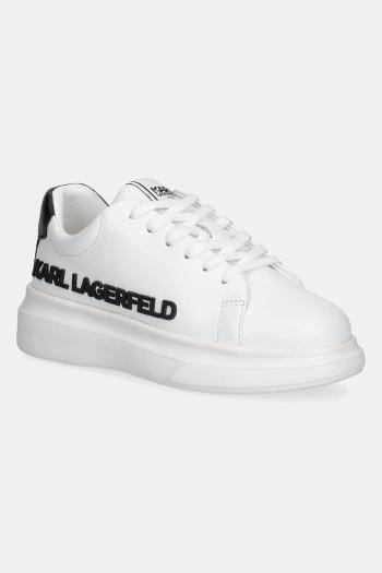 Detské kožené tenisky Karl Lagerfeld biela farba, Z30381