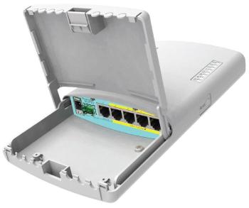 Mikrotik RouterBOARD RB960PGS-PB PowerBox Pro, 5x GLAN (4x PoE-OUT), Outdoor, napr. adaptér, ROS L4, mont.