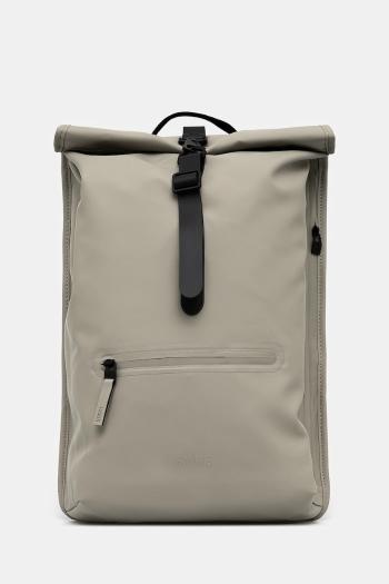 Ruksak Rains Rolltop Rucksack W3 zelená farba, veľký, jednofarebný, 13320