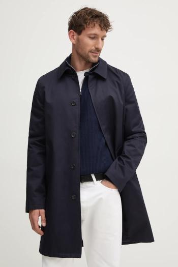Bavlnený kabát A.P.C. mac ville tmavomodrá farba, prechodný, COZBA.H01103